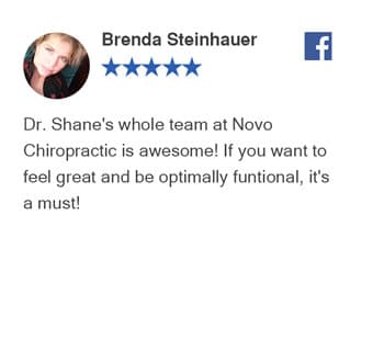 Brenda Steinhauer Facebook Review For Novo Chiropractic Lincoln Clinic