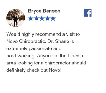 Bryce Benson Facebook Review For Novo Chiropractic Lincoln Clinic