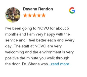 Angellynne Delgado Google Review For Novo Chiropractic Lincoln Clinic