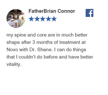 FatherBrian Connor Facebook Review For Novo Chiropractic Lincoln Clinic
