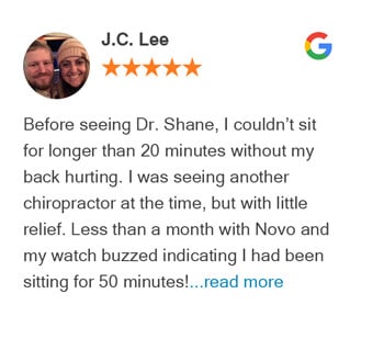 J.C. Lee Google Review For Novo Chiropractic Lincoln Clinic