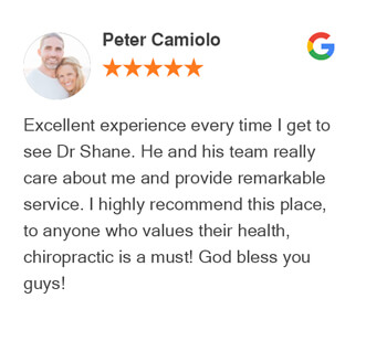 Peter Camiolo Google Review For Novo Chiropractic Lincoln Clinic