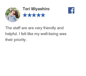 Tori Miyashiro Facebook Review For Novo Chiropractic Lincoln Clinic