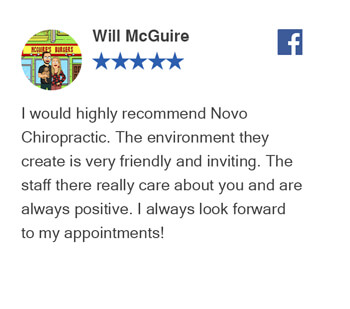 Will McGuire Facebook Review For Novo Chiropractic Lincoln Clinic