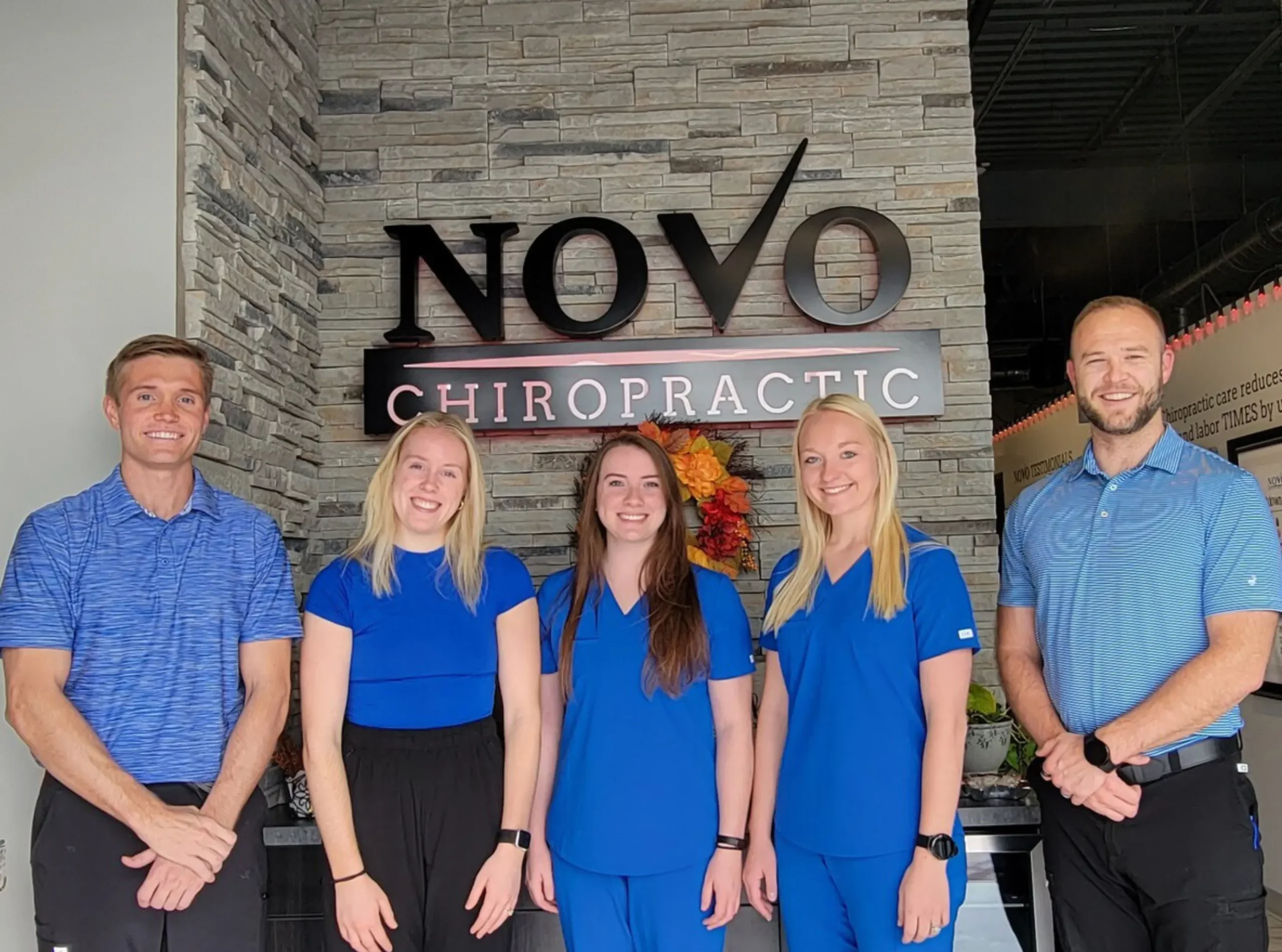 Dr. Shane Davidson and team at Novo Chiropractic Lincoln Clinic